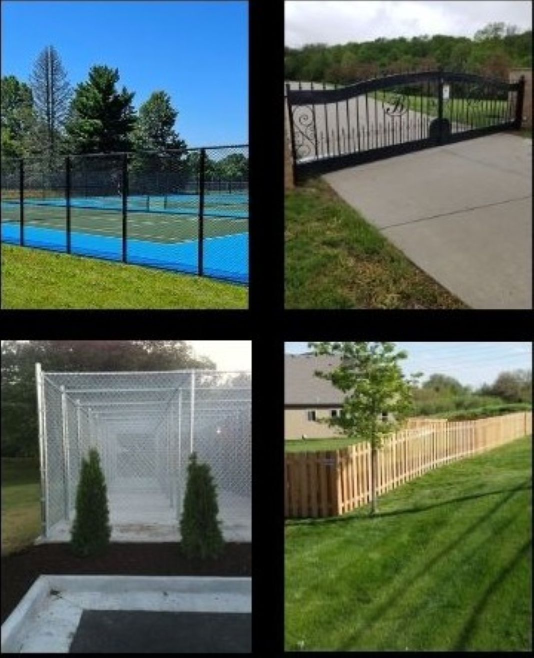 Perfect Fence Company Social Media Collage