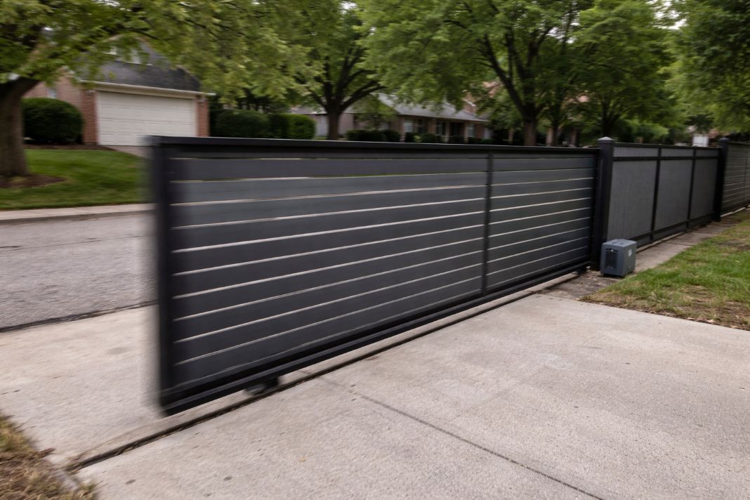 Residential driveway gate installed in Lee's Summit MO